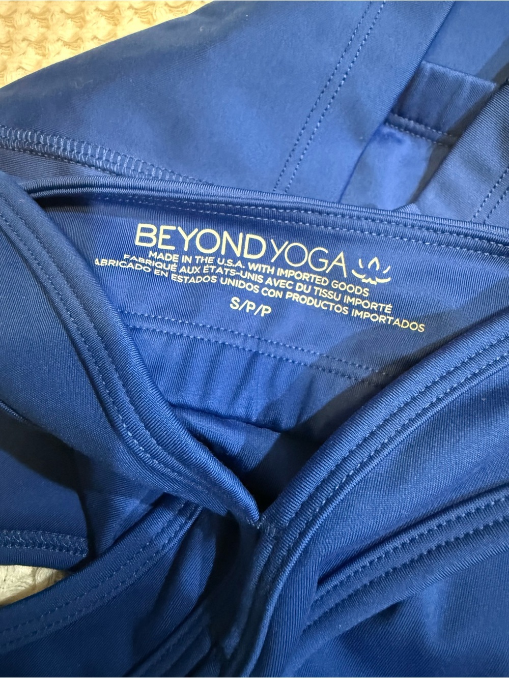 Beyond Yoga Royal Blue Racerback Crop Tank - Picture 4 of 4